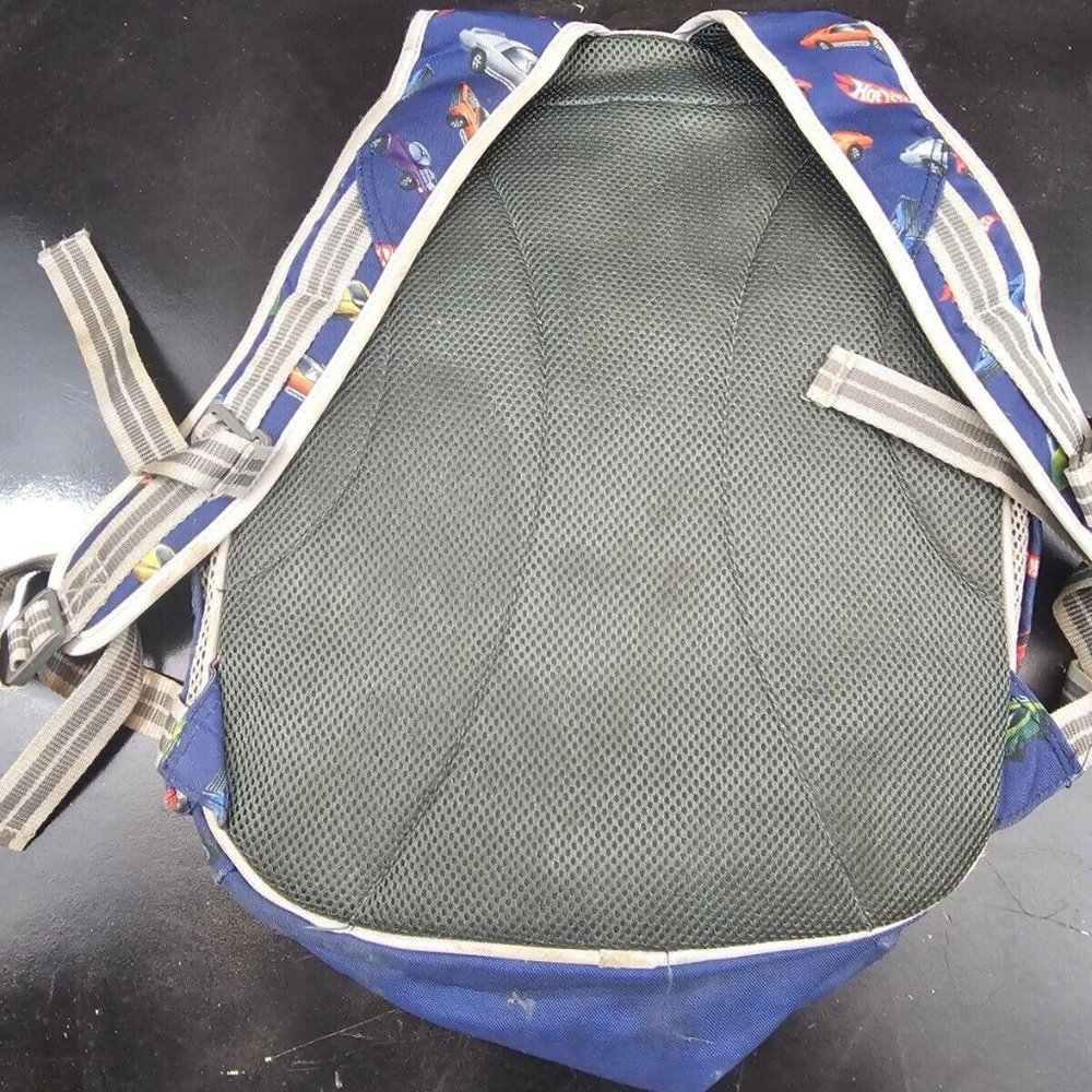 Pottery Barn Kids Mackenzie Gray Blue Hot wheels Backpack - Picture 4 of 8